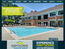 Tablet Screenshot of hawthorneattheparkway.com